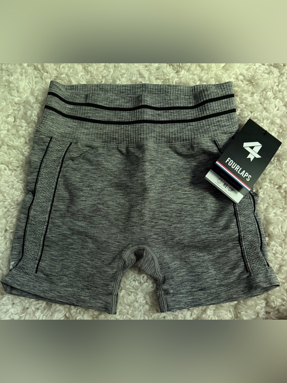 Fourlaps Aero Seamless Short 3" Grey Heather XS/S